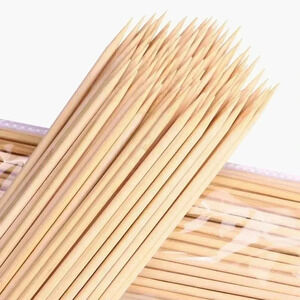 14" Bamboo Barbecue, Kebob, Fondue & Marshmallow Stick Skewers
